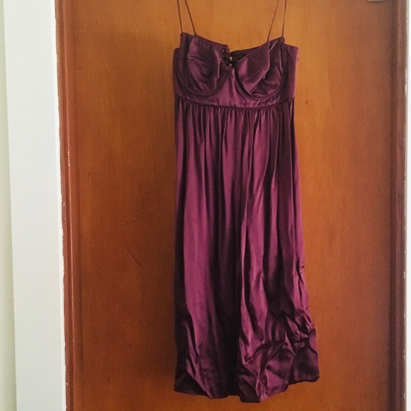 FINAL PRICE Y2K Vintage Ingwa Melero Silk Bustier Dress Regencycore - Picture 1 of 10